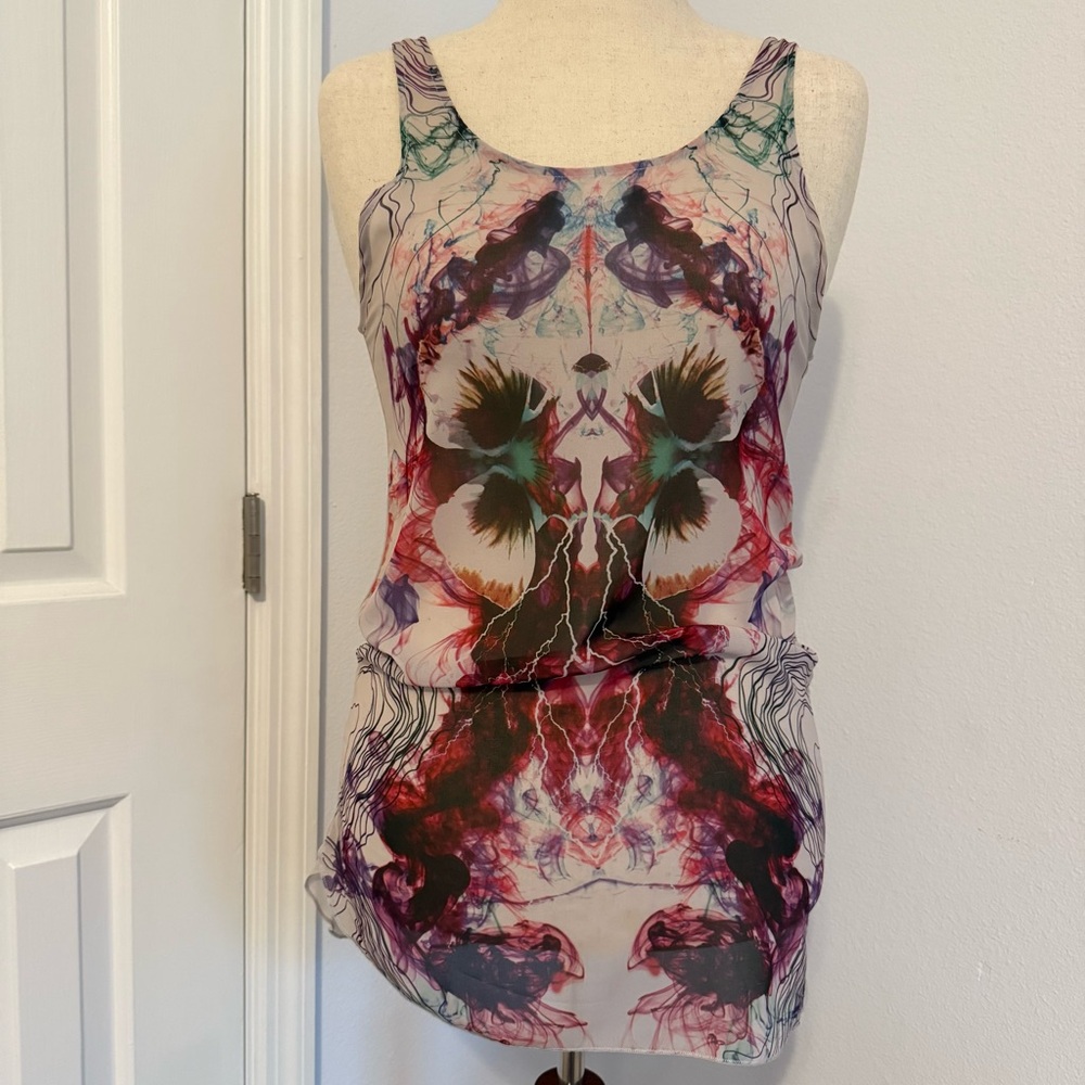 Zara Abstract Print Women's Tank Top